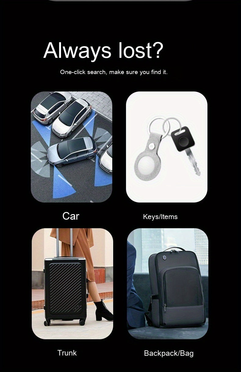 Work with Find My APP Key Finder Locator Anti-Loss Device for Pets & Chidrens Smart Wireless Luggage Tracker GPS Locator for Car /Wallet /Bag