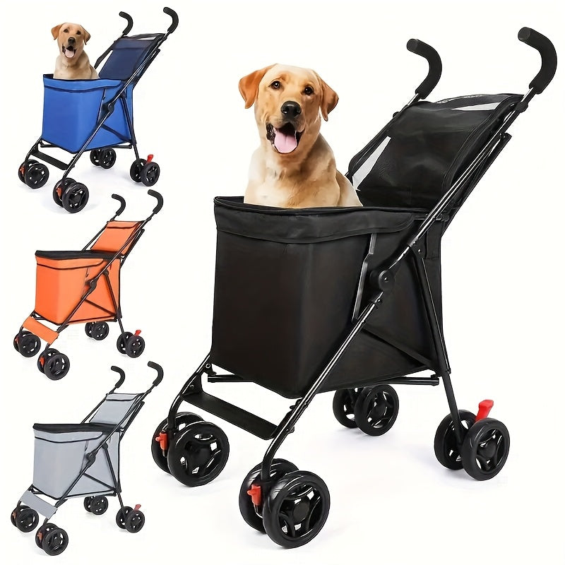 Colorful Choices, Versatile Foldable Shopping Cart with Wheels - Heavy-Duty, Portable Utility Vehicle for Pets, Picnics, Camping & More - Holds Up to 27.22KG, Available in Multiple Colors