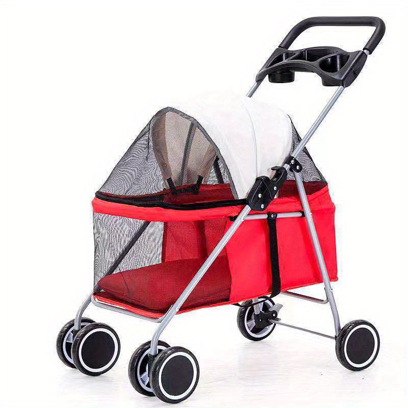 Pet Trolley Foldable Trolley Pets Stroller Puppy Stroller Cat Stroller Dog Stroller Dog Trolley