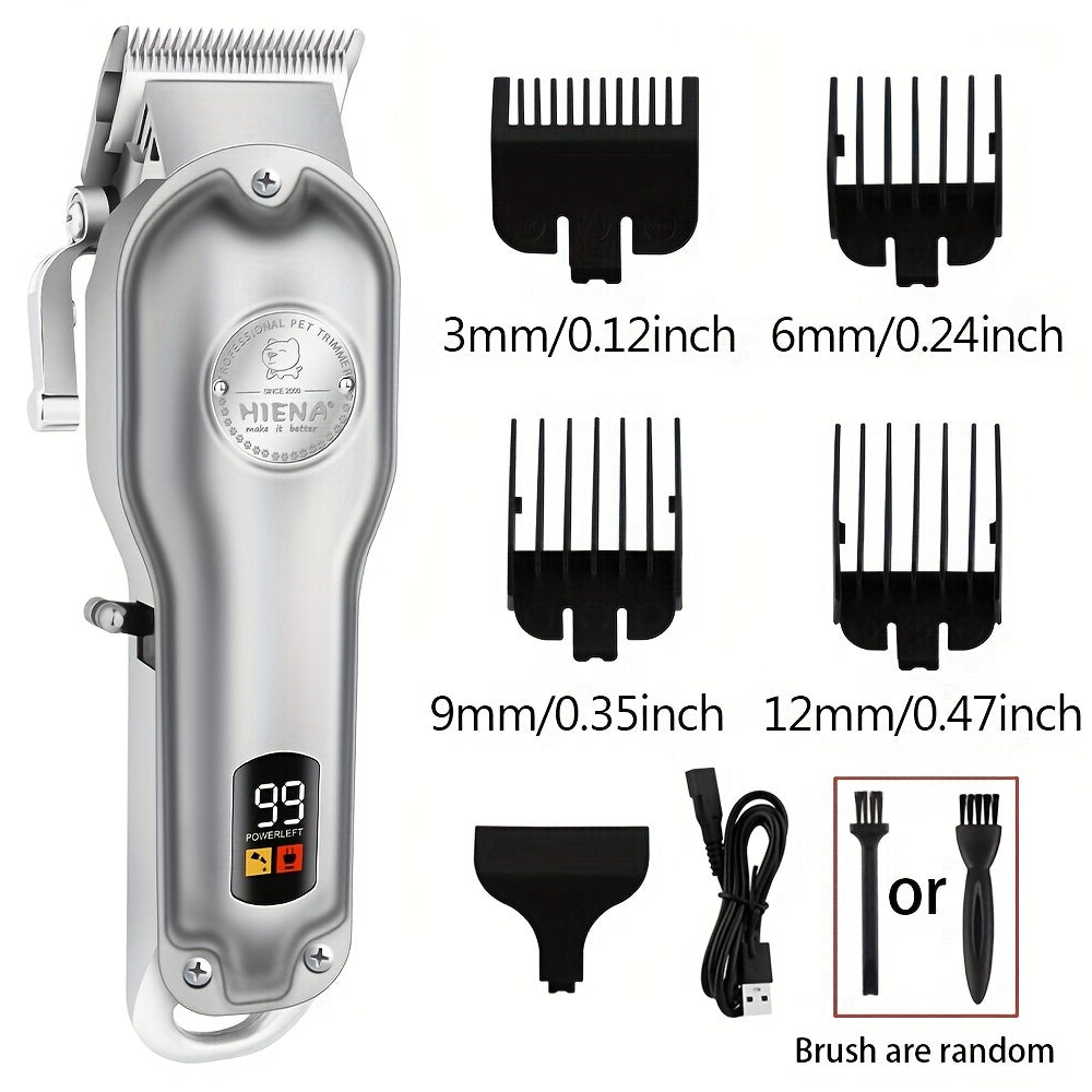 Professional Electric Clipper For Pets, Hair Clipper, Dog Shaver, Electric Clipper Hair Clipper Set, Cat Hair Clipper, Cat Pet Electric Clipper, USB Rechargeable, Cordless Household Animal Hair Remover
