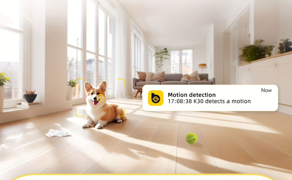 2pc, BoyKeep 5g/2.4ghz WiFi Smart Camera, 2K High-definition Indoor Safety Monitor, Special Safety Camera For Pets, 360° Panoramic Surveillance Video, Night Vision, Two-way Calls, Cloud Storage