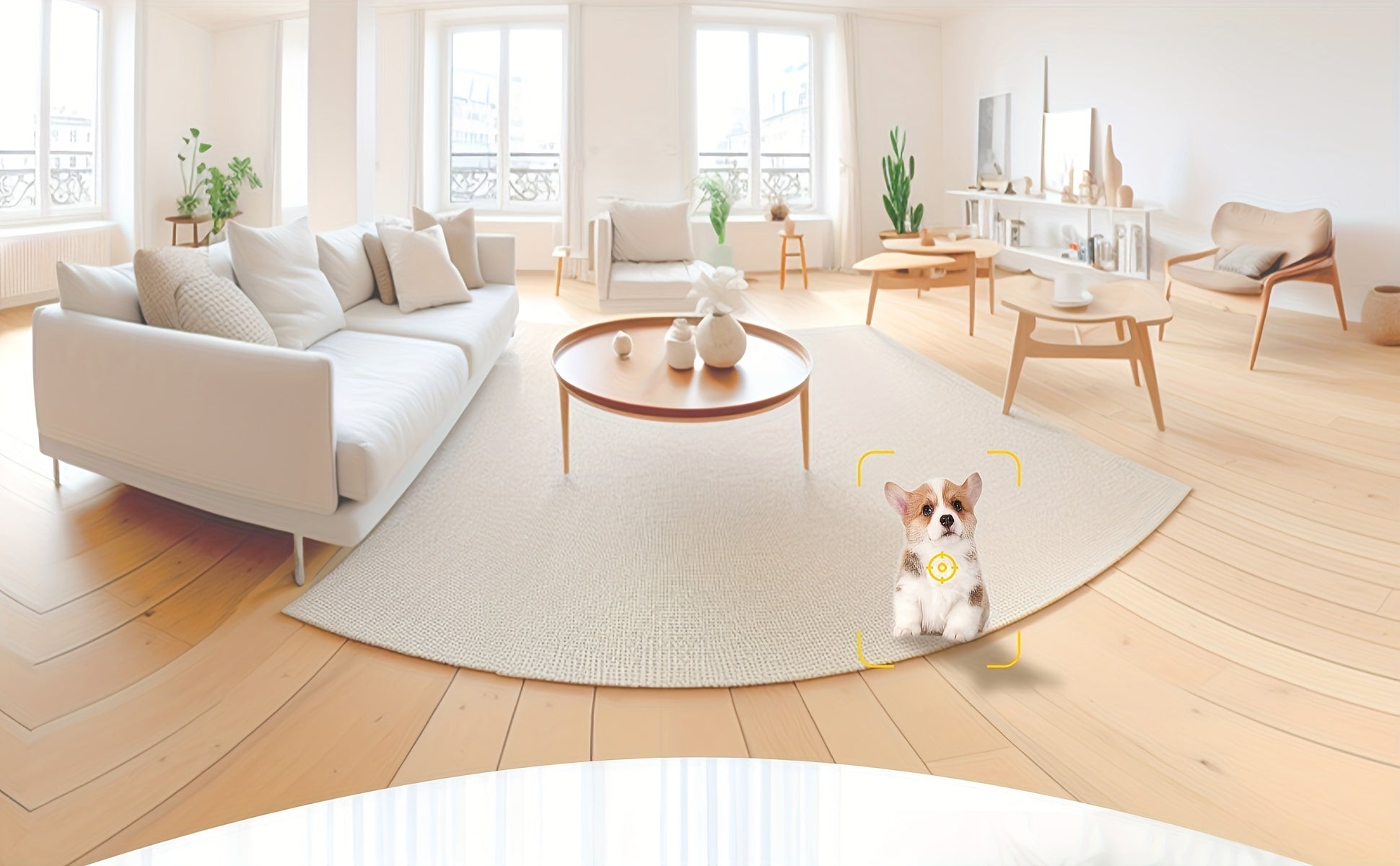 2pc, BoyKeep 5g/2.4ghz WiFi Smart Camera, 2K High-definition Indoor Safety Monitor, Special Safety Camera For Pets, 360° Panoramic Surveillance Video, Night Vision, Two-way Calls, Cloud Storage