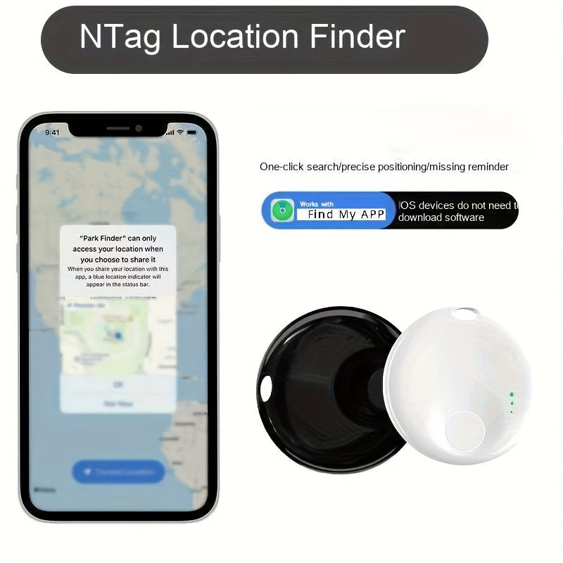 Work with Find My APP Key Finder Locator Anti-Loss Device for Pets & Chidrens Smart Wireless Luggage Tracker GPS Locator for Car /Wallet /Bag