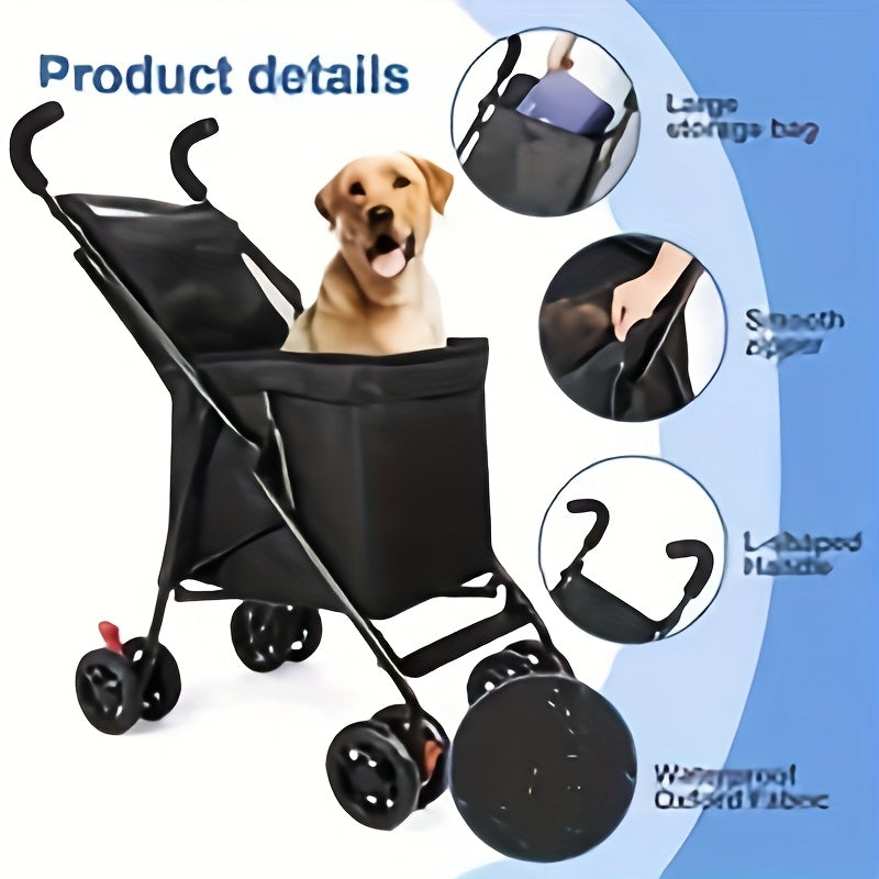 Colorful Choices, Versatile Foldable Shopping Cart with Wheels - Heavy-Duty, Portable Utility Vehicle for Pets, Picnics, Camping & More - Holds Up to 27.22KG, Available in Multiple Colors