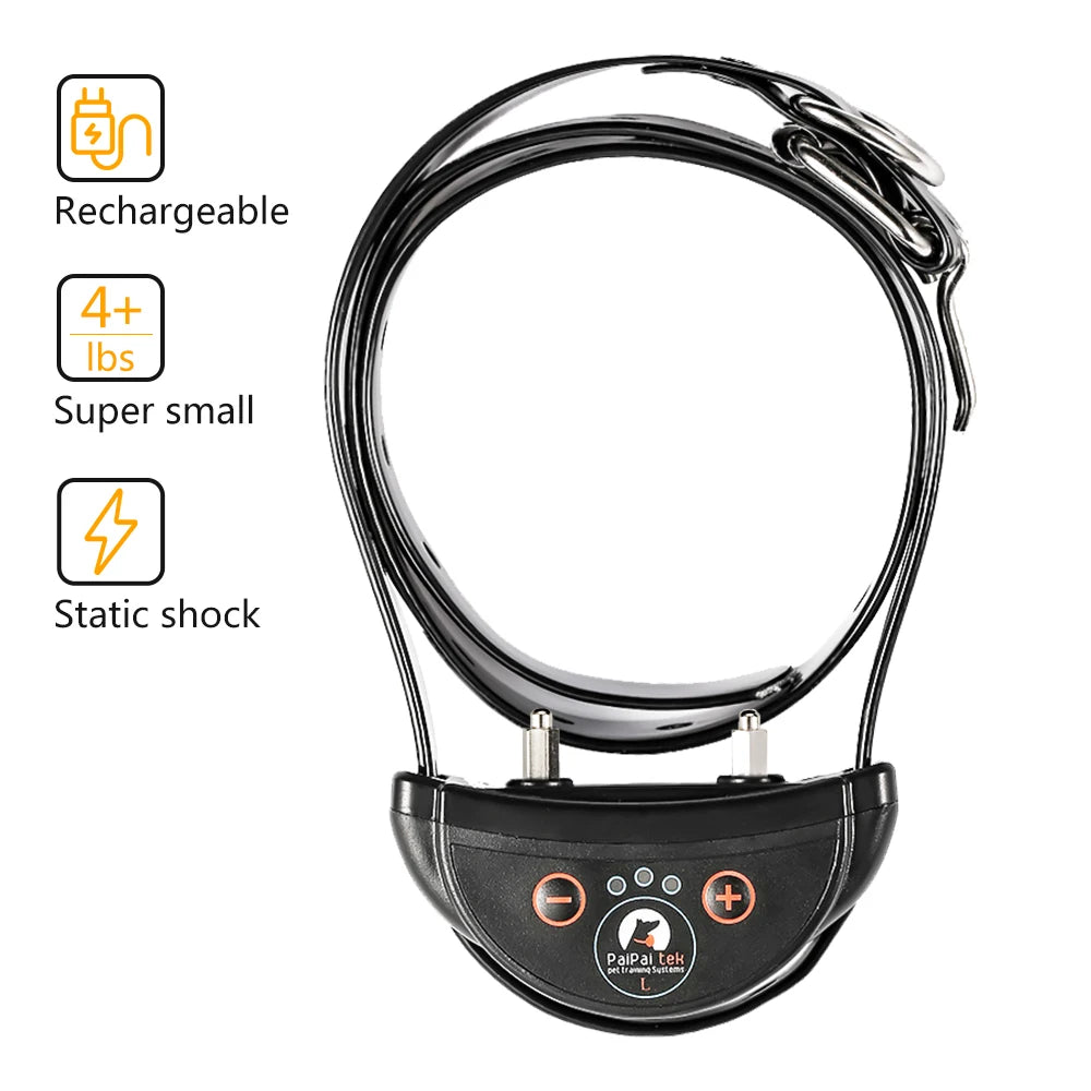 Dog Anti-Bark Collar for Large Dogs , Static Shock & Vibration Training Collar with 5 Adjustable Sensitivity Levels Beep & Shock