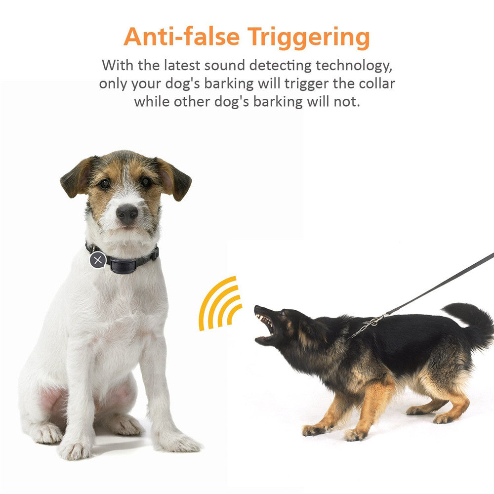 Dog Anti-Bark Collar for Large Dogs , Static Shock & Vibration Training Collar with 5 Adjustable Sensitivity Levels Beep & Shock