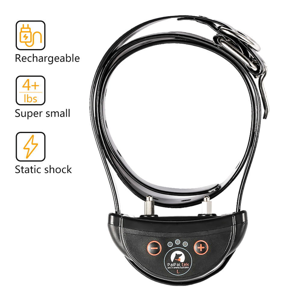 Dog Anti-Bark Collar for Large Dogs , Static Shock & Vibration Training Collar with 5 Adjustable Sensitivity Levels Beep & Shock