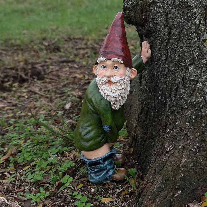 Figurines amusantes de nains de Noël pour jardin miniature, en résine, pour décorer la maison ou le jardin de conte de fées.