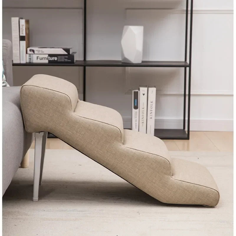 Non-Slip Pet Stairs for Senior Dogs High-Elasticity Climbing Ramp with Foldable Safe Durable Sofa Steps Portable Dog Ladder