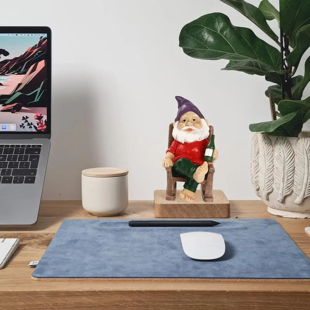 Figurines amusantes de nains de Noël pour jardin miniature, en résine, pour décorer la maison ou le jardin de conte de fées.