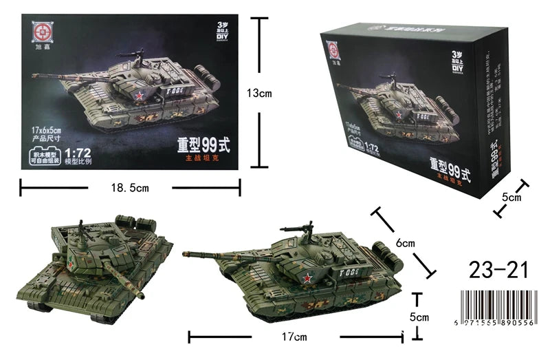 Série de blocs de construction militaires créatifs : avion de chasse polyvalent F22, char de combat principal, maquette d'hélicoptère M1A2, jouets pour garçon, cadeau de Noël