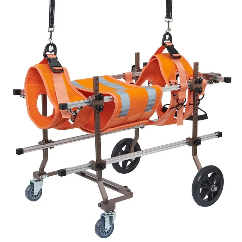 Four-wheeled Double-deck Assistance Car Rehabilitation Dog Leg Assistance Car Medium and Large Disabled Dog Scooter Pet Supplies