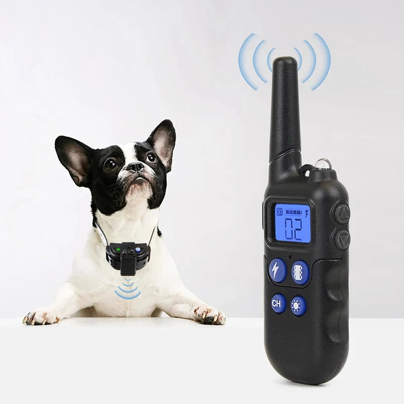 2000m Walkie-Talkie Pet Dog Training Collar Electric Shock Vibration Models Training Collars for Large Middle Small Dog