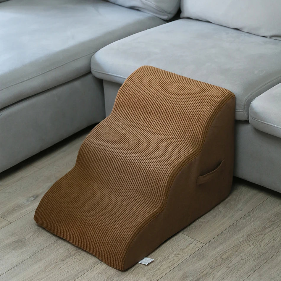 Cat Dog Ladder Pet Dog Ramp 3 Steps Stairs Puppy Stairs Pet Supplies Climbing Ramp Steps for Older Dogs and Pets With Joint Pain