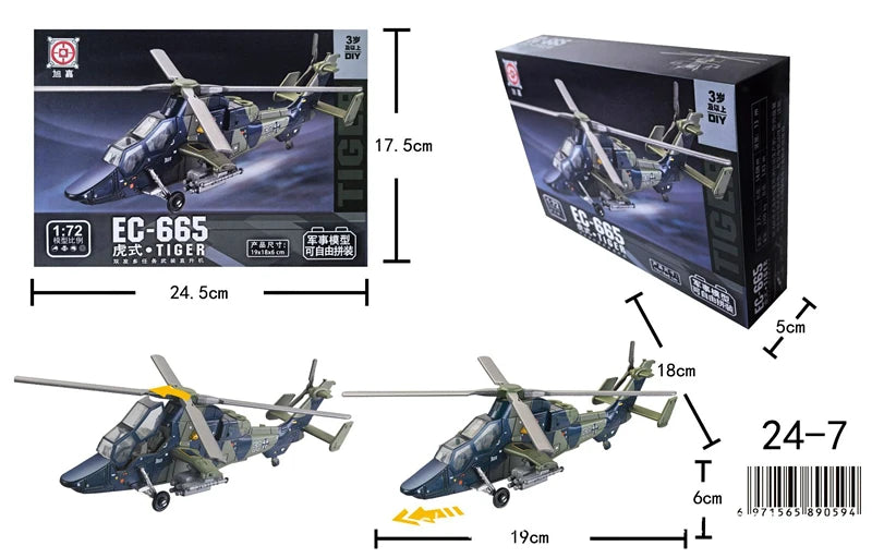 Série de blocs de construction militaires créatifs : avion de chasse polyvalent F22, char de combat principal, maquette d'hélicoptère M1A2, jouets pour garçon, cadeau de Noël