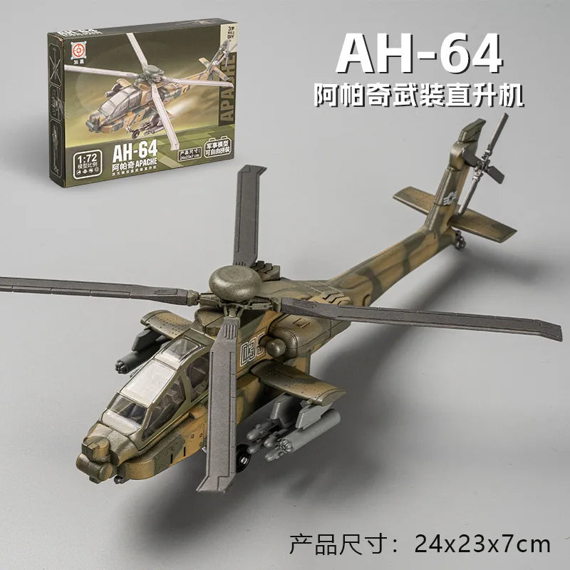 Série de blocs de construction militaires créatifs : avion de chasse polyvalent F22, char de combat principal, maquette d'hélicoptère M1A2, jouets pour garçon, cadeau de Noël