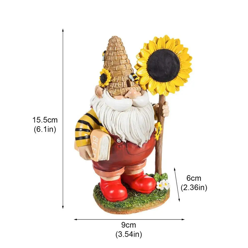 Figurines amusantes de nains de Noël pour jardin miniature, en résine, pour décorer la maison ou le jardin de conte de fées.