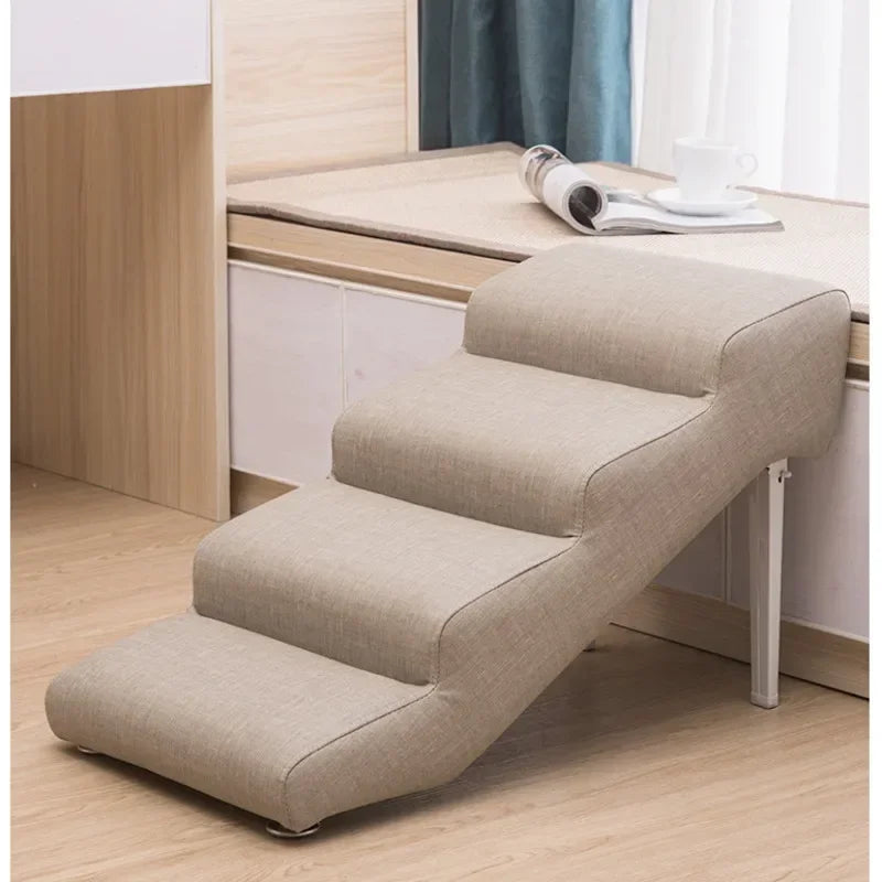 Non-Slip Pet Stairs for Senior Dogs High-Elasticity Climbing Ramp with Foldable Safe Durable Sofa Steps Portable Dog Ladder