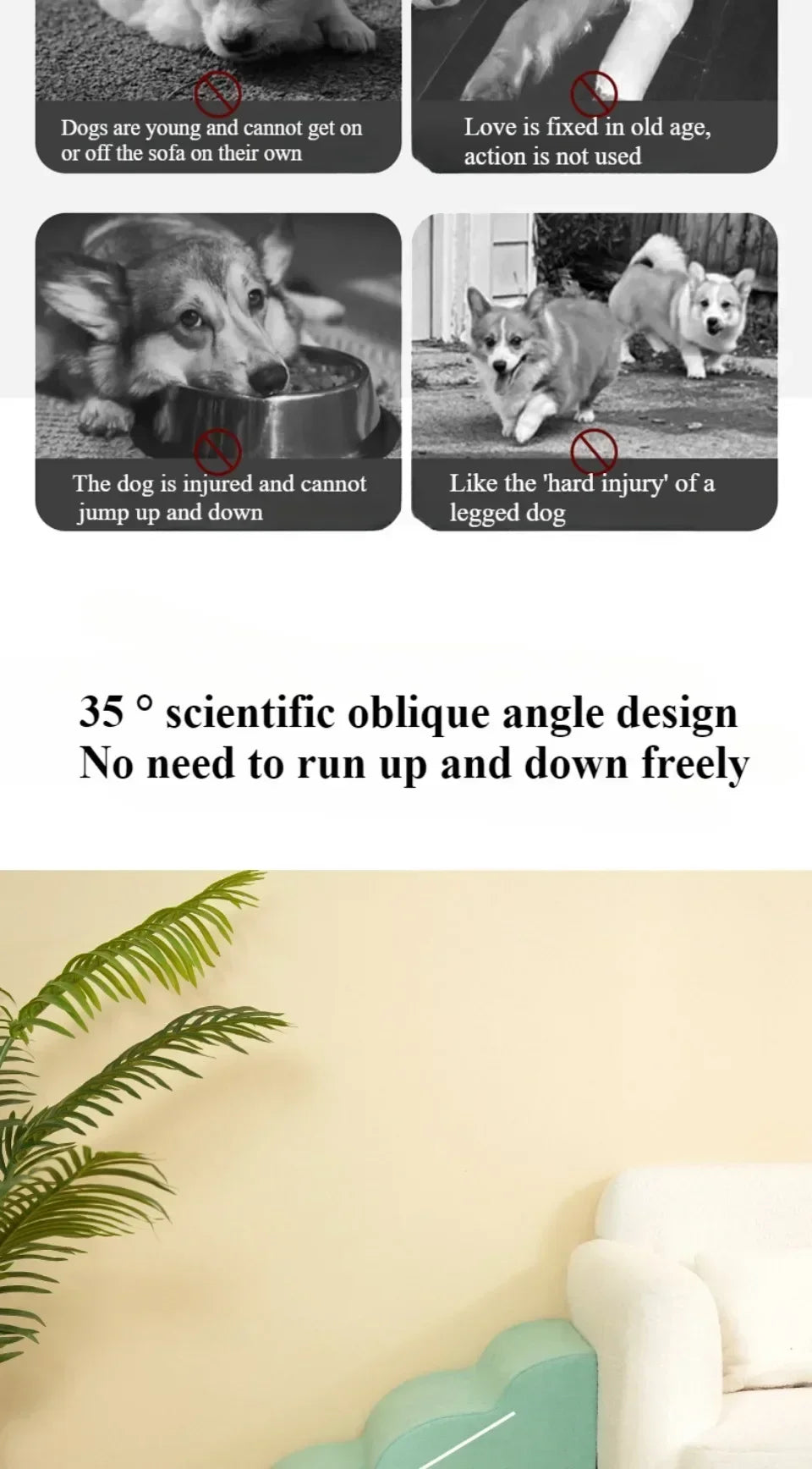 2/3 Pet Step Stair Dog Cat Ramp Ladder Protect Dogs Sofa Removable Washable Training Pet Secure Ramp Stairs Pets Supplies Gifts