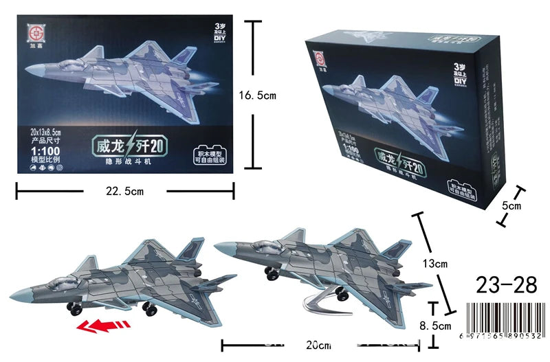 Série de blocs de construction militaires créatifs : avion de chasse polyvalent F22, char de combat principal, maquette d'hélicoptère M1A2, jouets pour garçon, cadeau de Noël