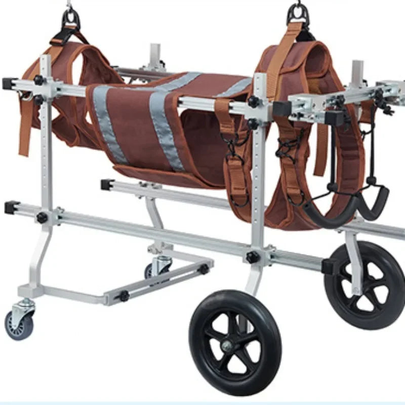 Four-wheeled Double-deck Assistance Car Rehabilitation Dog Leg Assistance Car Medium and Large Disabled Dog Scooter Pet Supplies