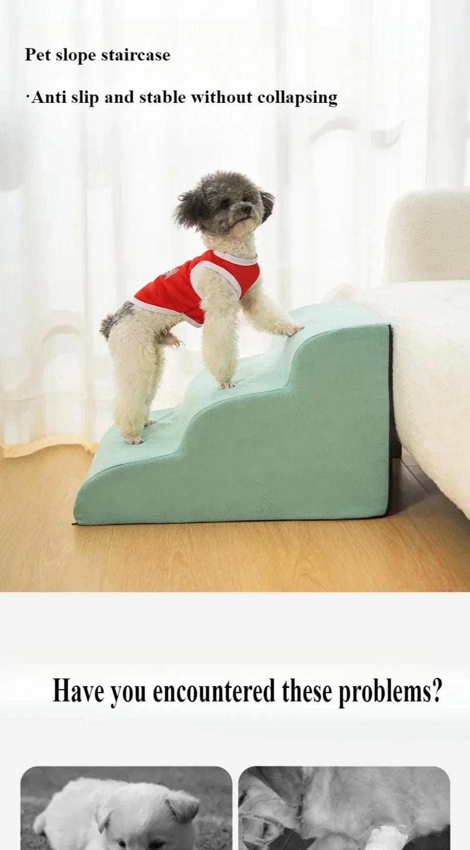 2/3 Pet Step Stair Dog Cat Ramp Ladder Protect Dogs Sofa Removable Washable Training Pet Secure Ramp Stairs Pets Supplies Gifts