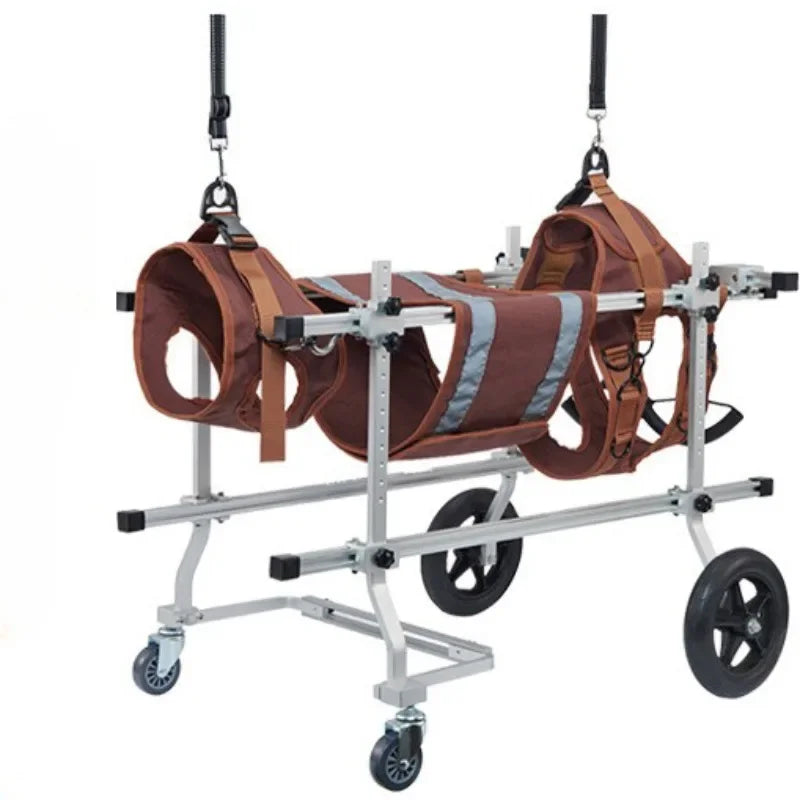 Four-wheeled Double-deck Assistance Car Rehabilitation Dog Leg Assistance Car Medium and Large Disabled Dog Scooter Pet Supplies