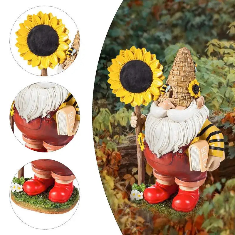 Figurines amusantes de nains de Noël pour jardin miniature, en résine, pour décorer la maison ou le jardin de conte de fées.