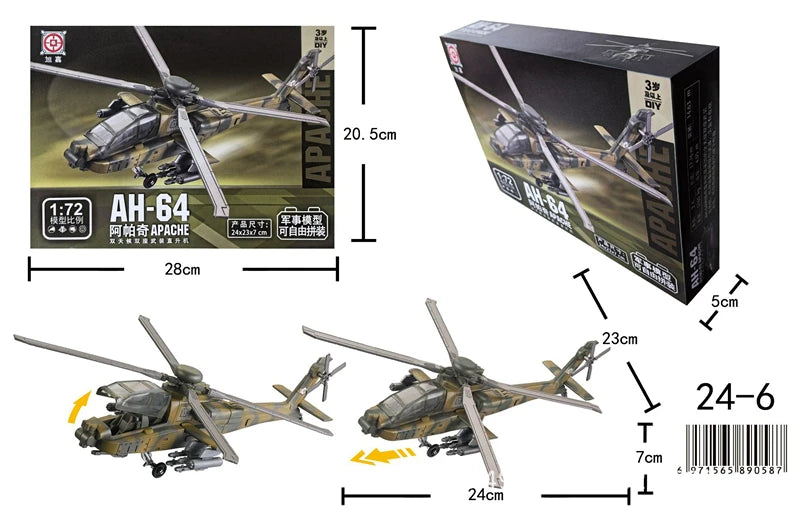 Série de blocs de construction militaires créatifs : avion de chasse polyvalent F22, char de combat principal, maquette d'hélicoptère M1A2, jouets pour garçon, cadeau de Noël