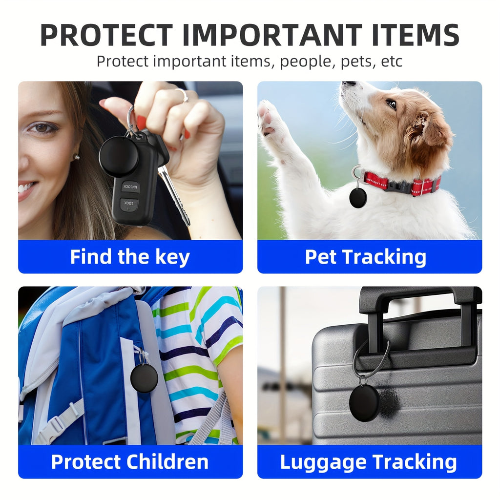Work with Find My APP Key Finder Locator Anti-Loss Device for Pets & Chidrens Smart Wireless Luggage Tracker GPS Locator for Car /Wallet /Bag