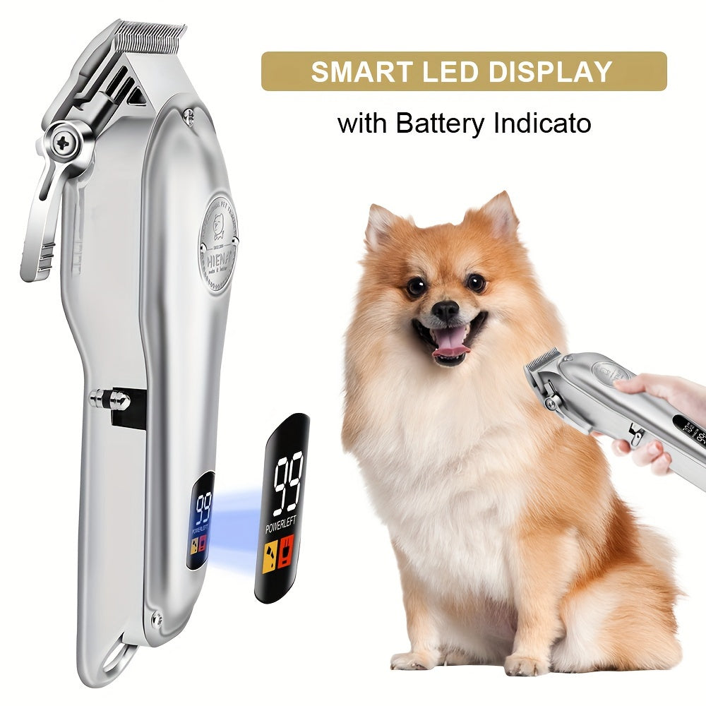 Professional Electric Clipper For Pets, Hair Clipper, Dog Shaver, Electric Clipper Hair Clipper Set, Cat Hair Clipper, Cat Pet Electric Clipper, USB Rechargeable, Cordless Household Animal Hair Remover