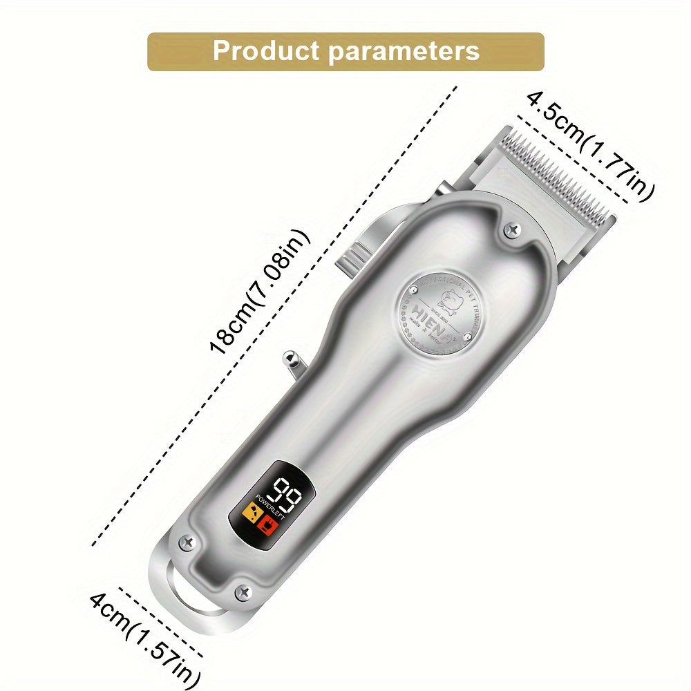 Professional Electric Clipper For Pets, Hair Clipper, Dog Shaver, Electric Clipper Hair Clipper Set, Cat Hair Clipper, Cat Pet Electric Clipper, USB Rechargeable, Cordless Household Animal Hair Remover