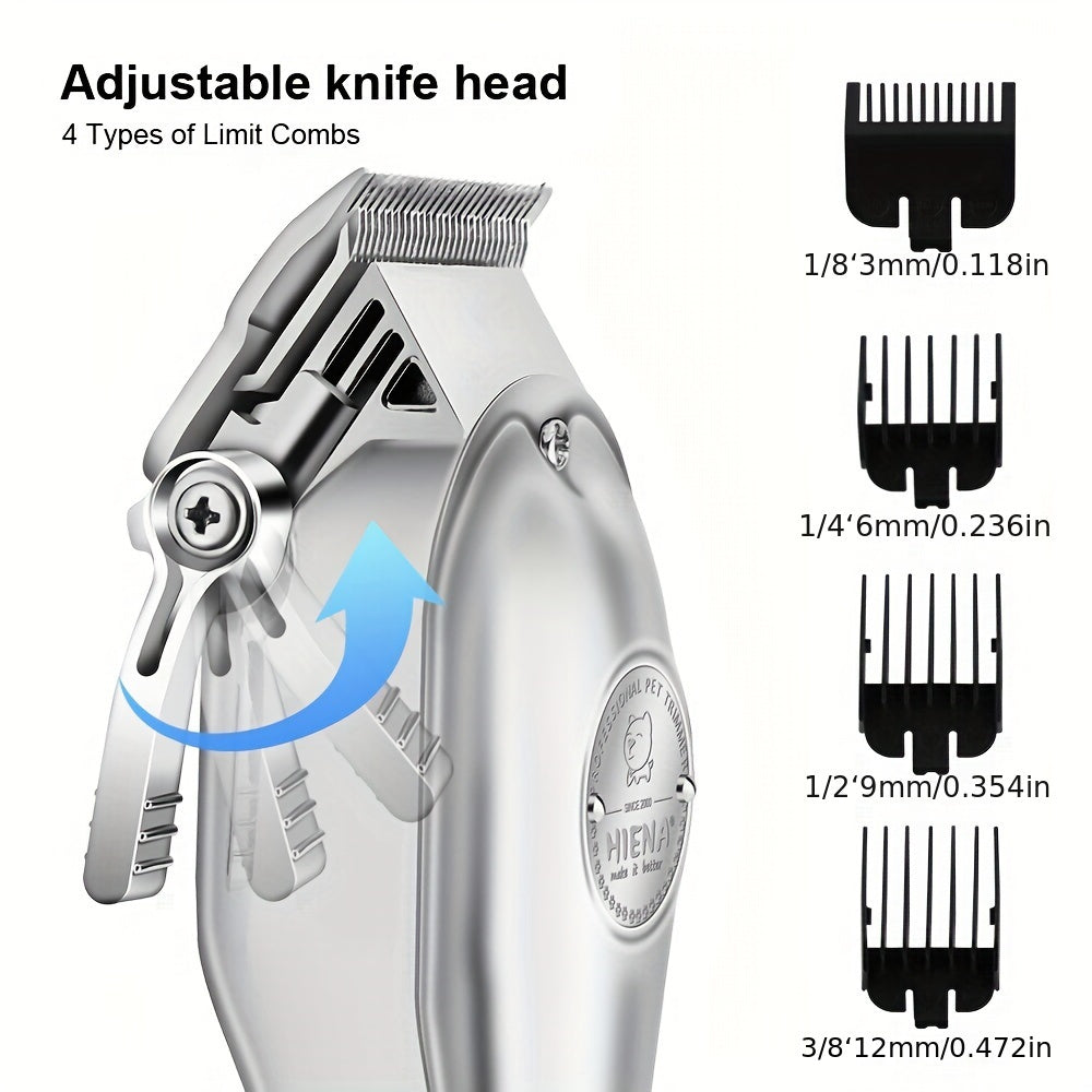 Professional Electric Clipper For Pets, Hair Clipper, Dog Shaver, Electric Clipper Hair Clipper Set, Cat Hair Clipper, Cat Pet Electric Clipper, USB Rechargeable, Cordless Household Animal Hair Remover